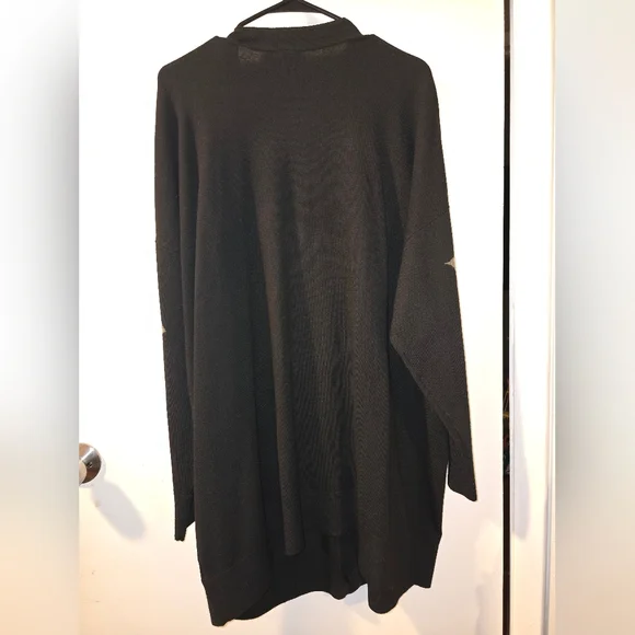 Torrid NWOT Floral Black Button Up Cardigan Sweater - Size 2 - Picture 4 of 4